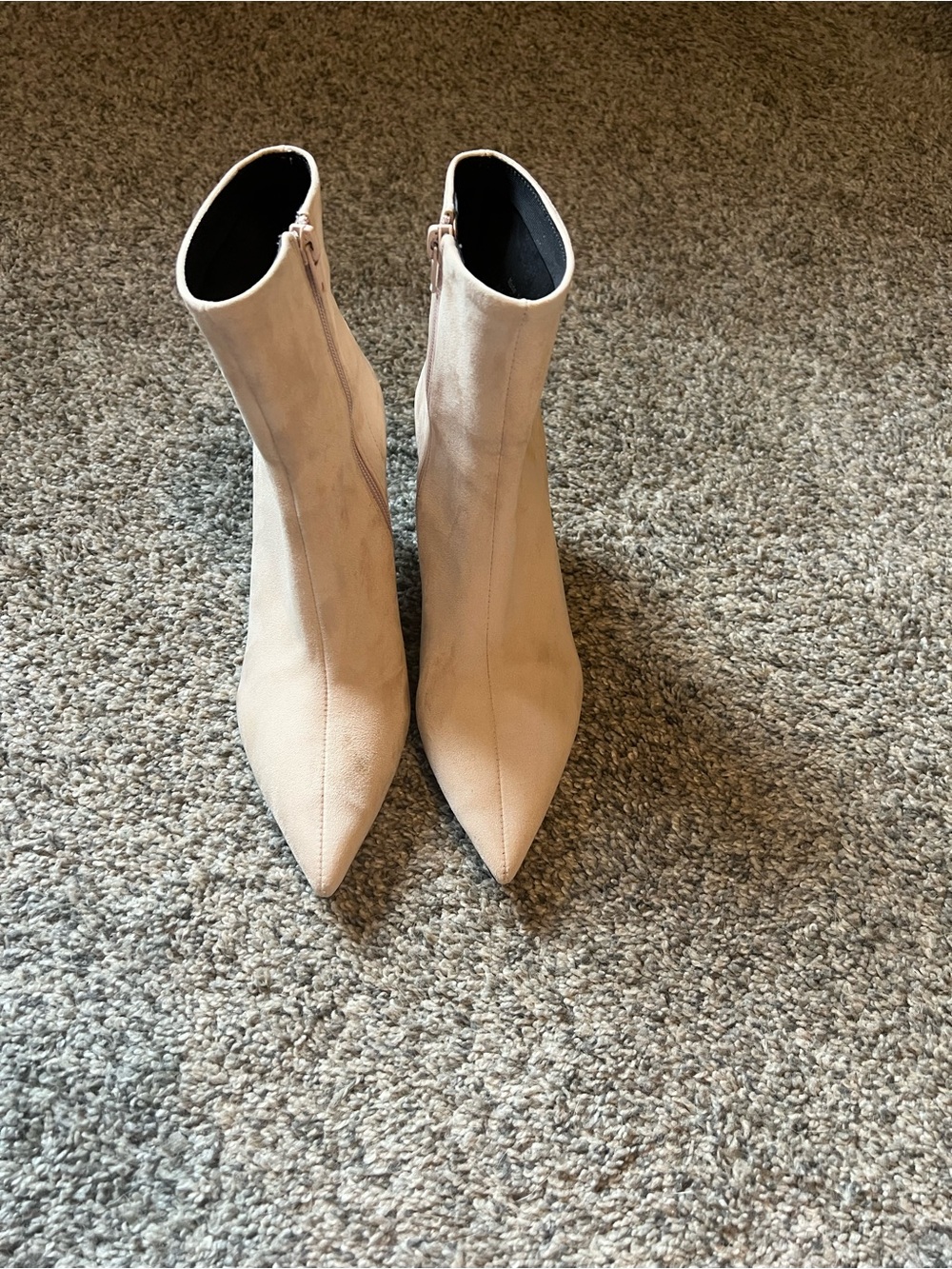 Jeffrey Campbell Women's Pointed Toe Ankle Boots - Beige